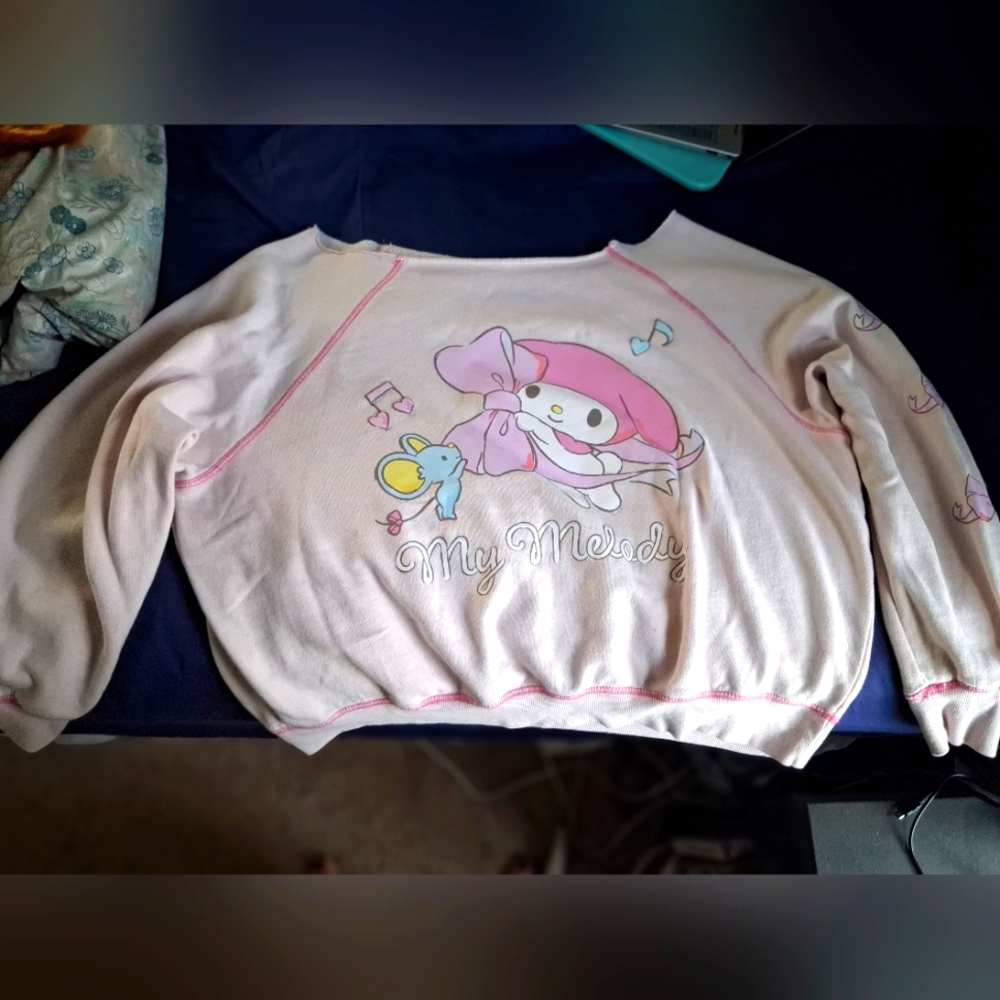Hello Kitty off the shoulder sweatshirt